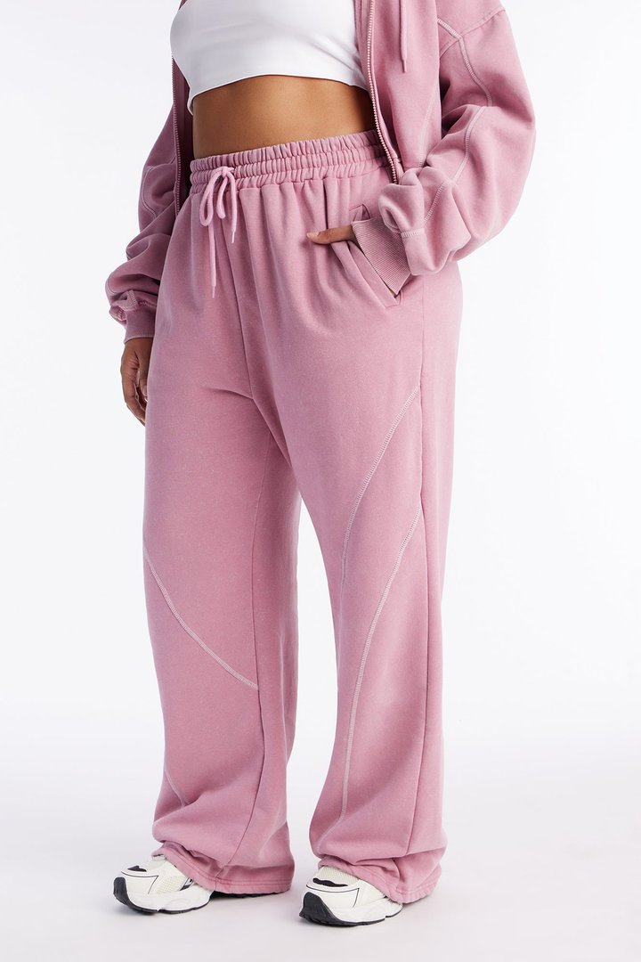 Norah Washed Lounge Pant - Mauve