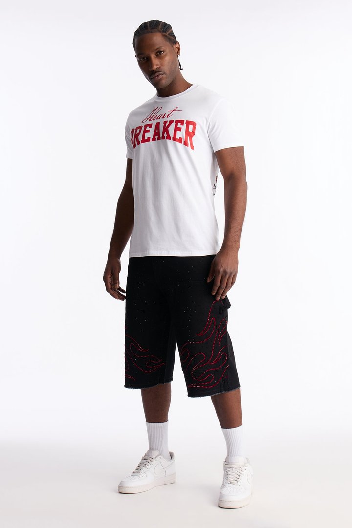 Heartbreaker Cherub Club Short Sleeve Tee - White