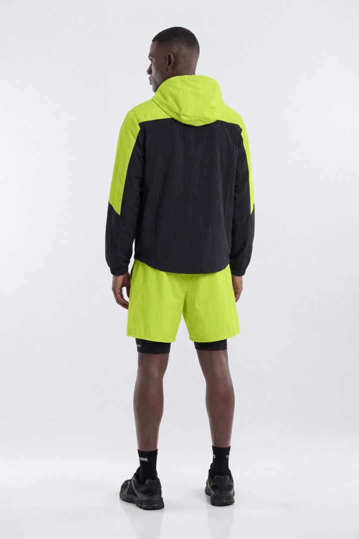 ProRipStop Hooded Half Zip Jacket - Neon Yellow