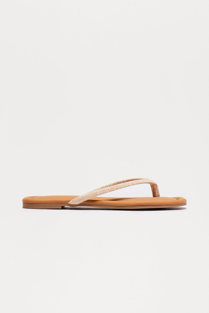 Summers In Maui Flip Flops - Beige