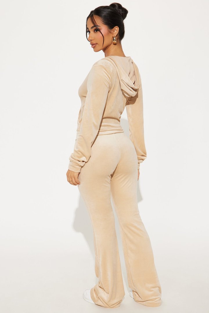 My Go To Velour Pant Set - Taupe
