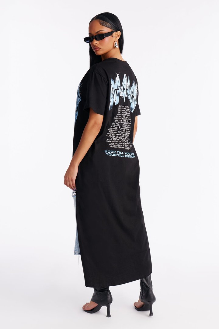 Def Leppard High Low Tee - Black