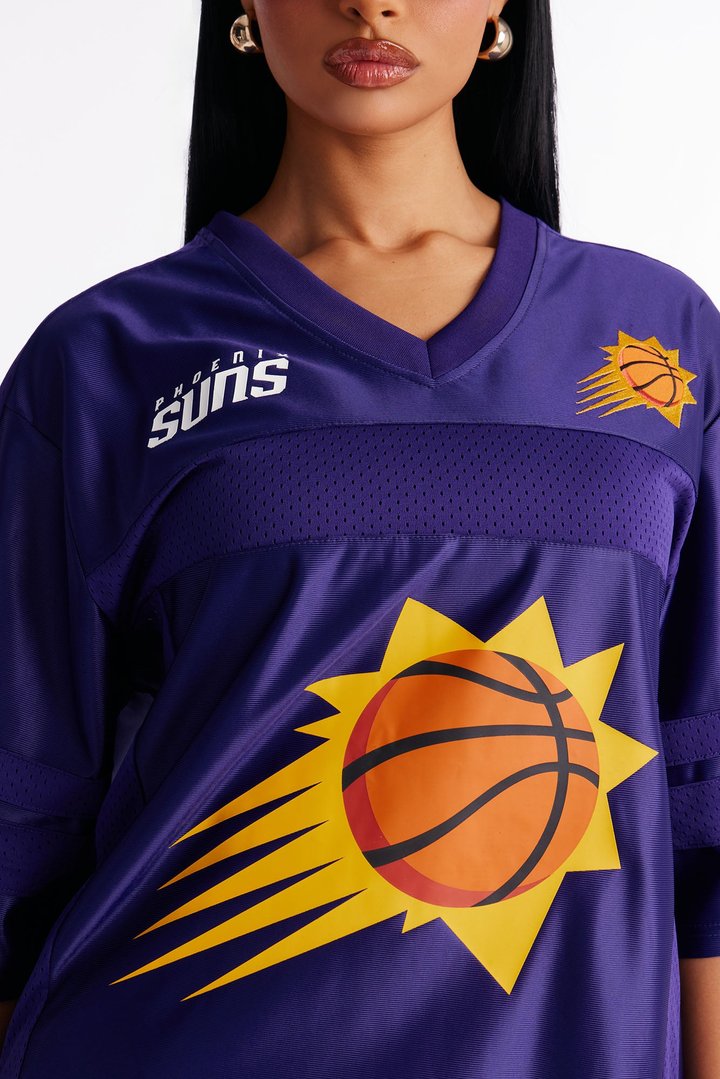 NBA Suns Oversized Mesh Tee - Purple