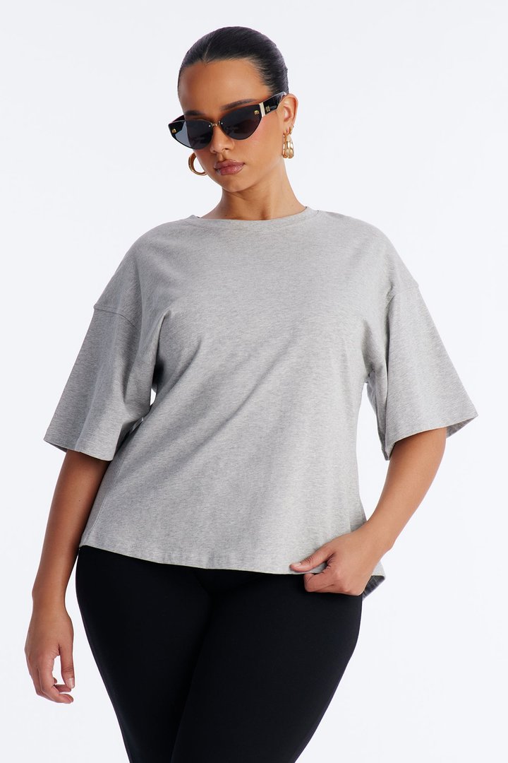 Jayden Fitted T-Shirt - Heather Grey