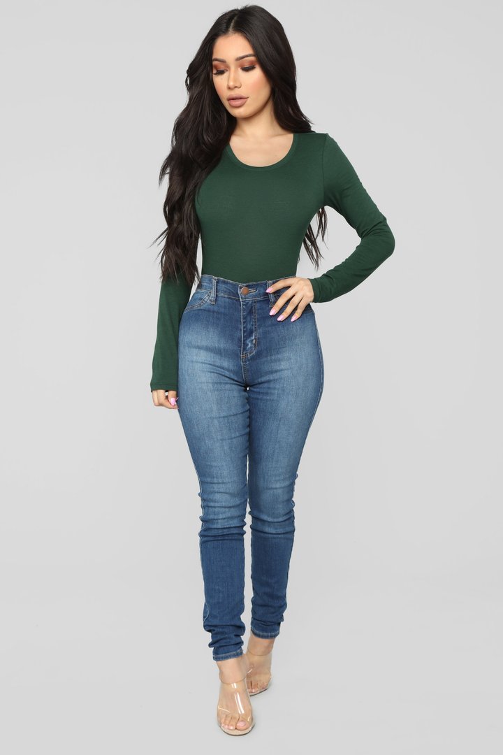 Julia Long Sleeve Top - Hunter