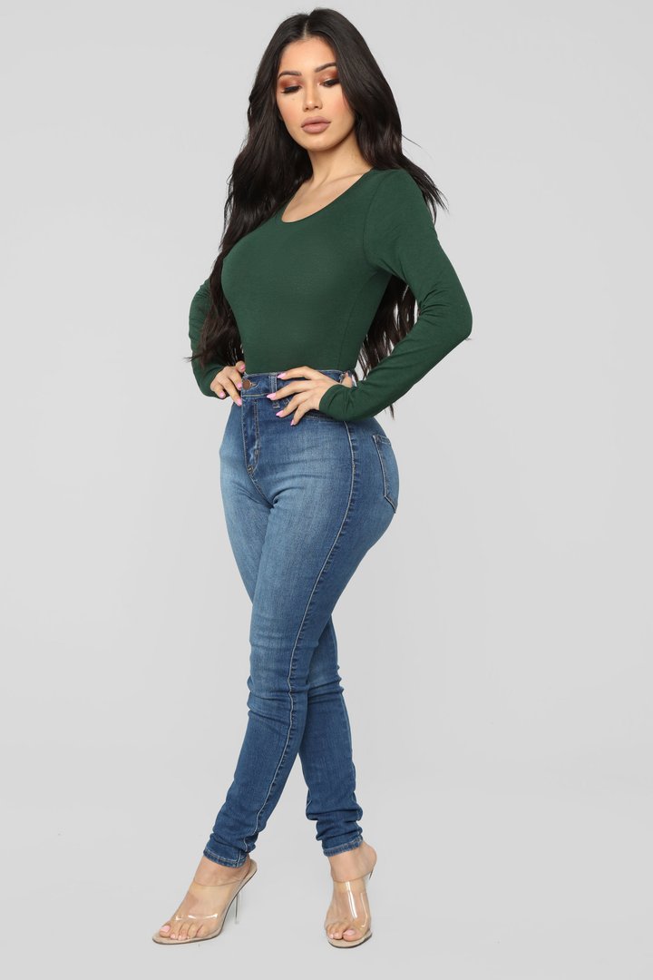 Julia Long Sleeve Top - Hunter