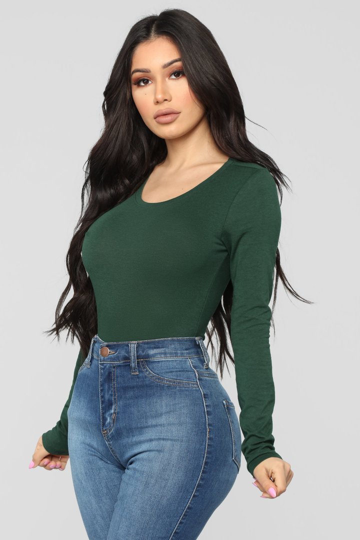 Julia Long Sleeve Top - Hunter