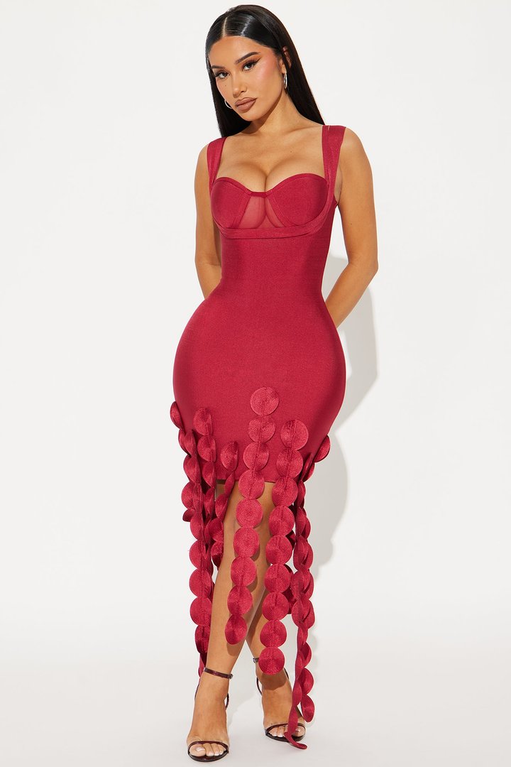 Havana Bandage Mini Dress - Red