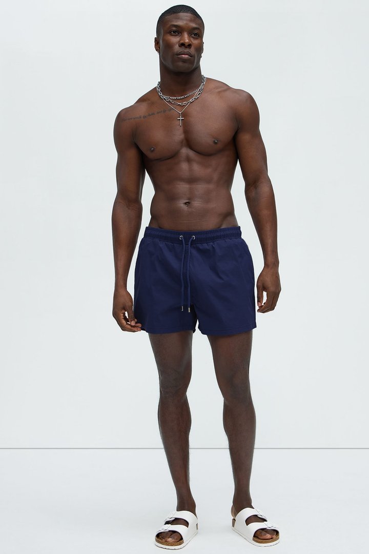 Montez Stretch Swim Trunk 4″ - Navy