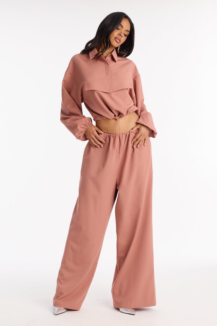 Maribella Jacket Pant Set - Marsala