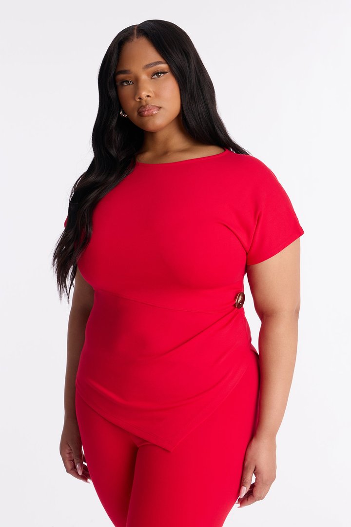 Raye Ponte Capri Set - Red