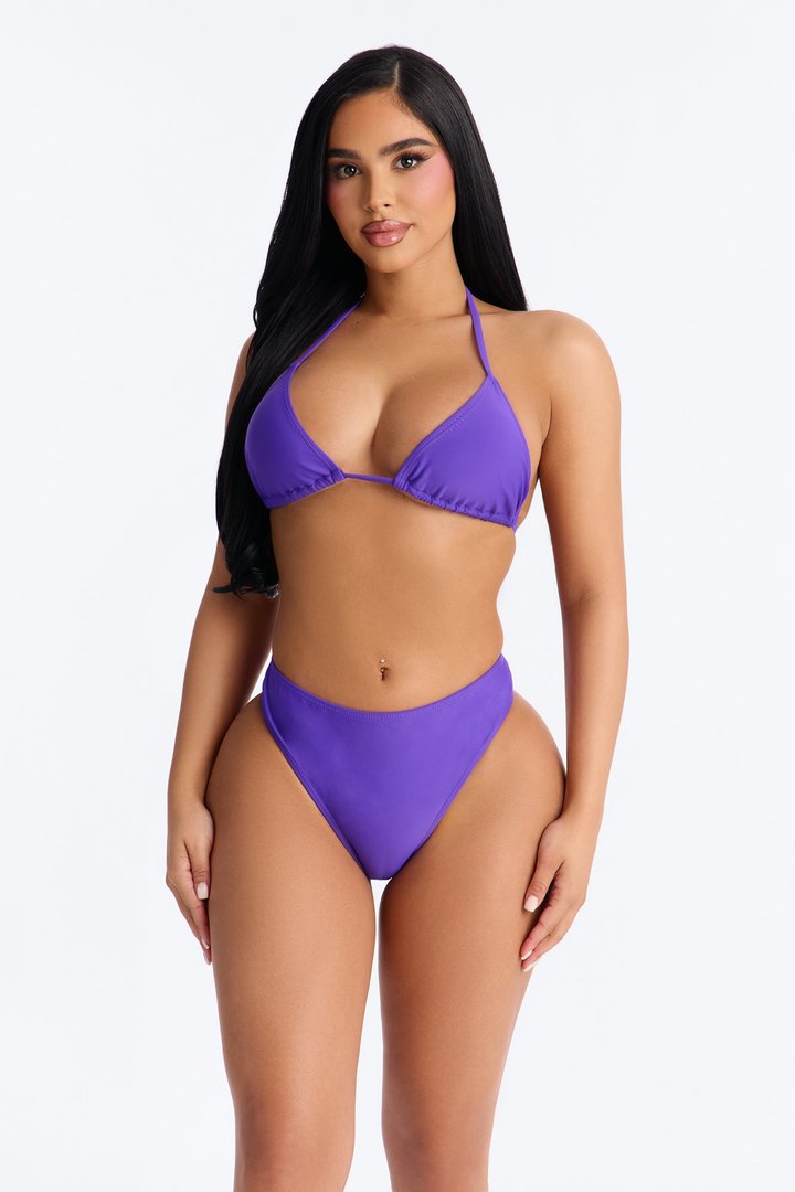 Maui Mix And Match Triangle Bikini Top - Violet