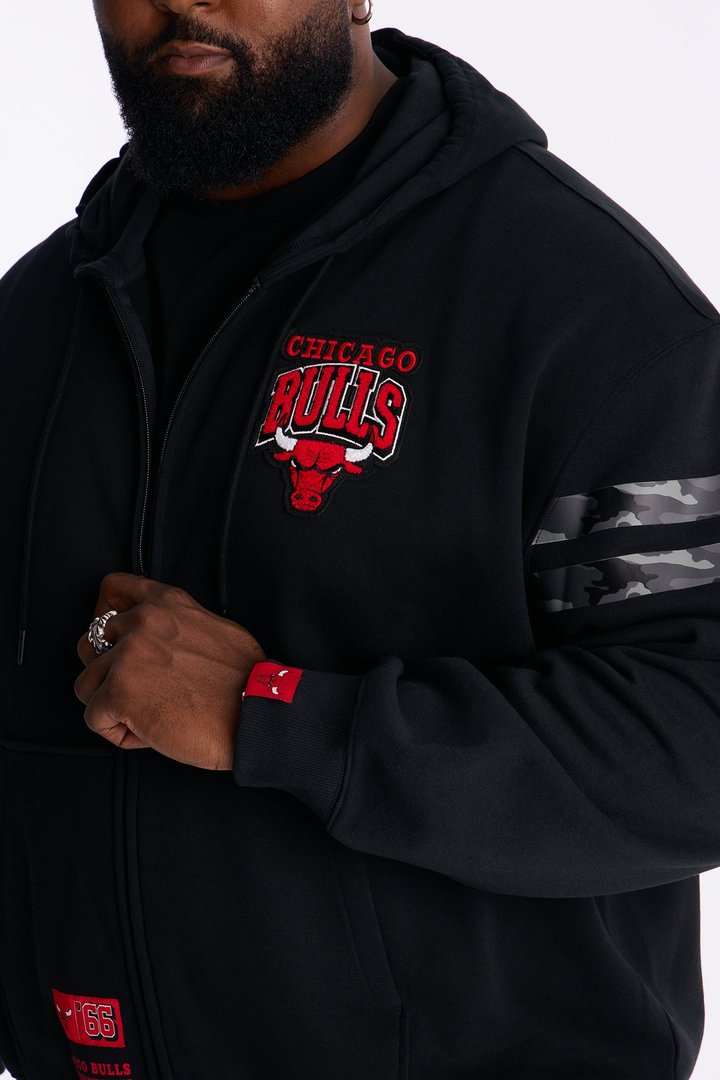 Bulls Campus Zip Hoodie - Black