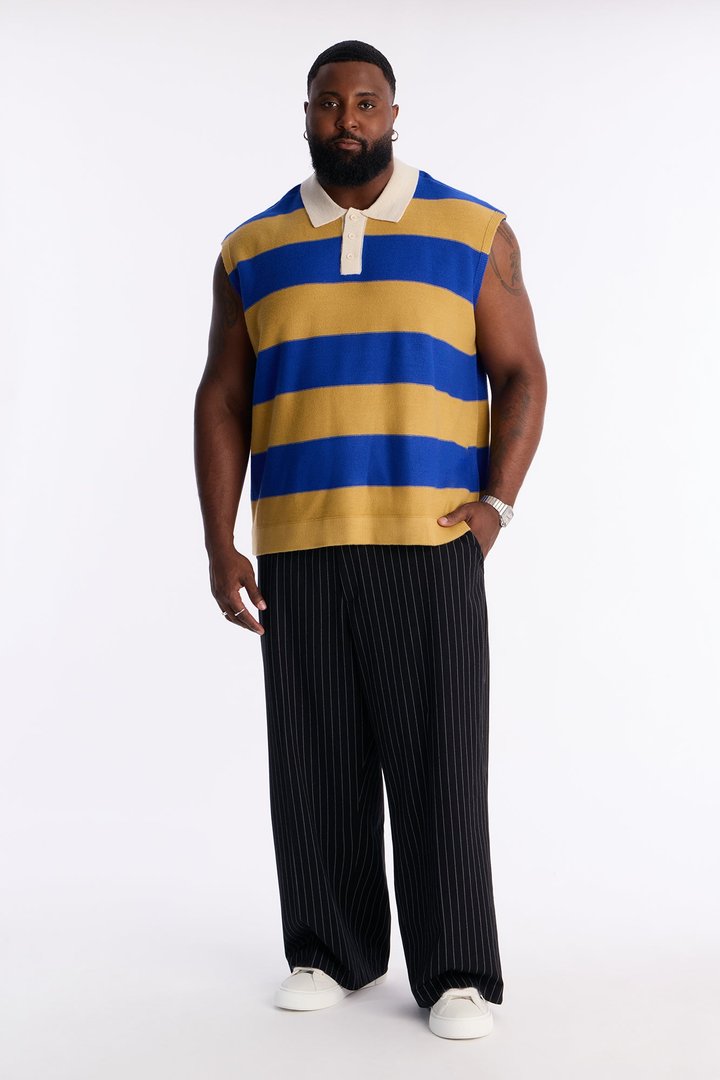 Ivy Sweater Polo - Blue