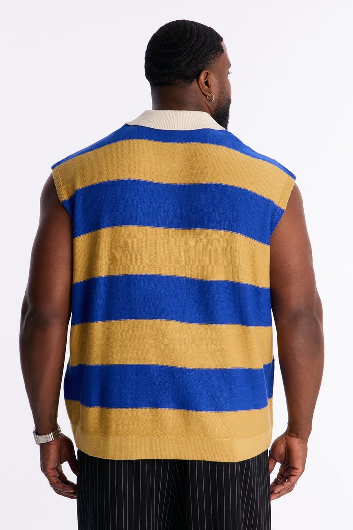 Ivy Sweater Polo - Blue