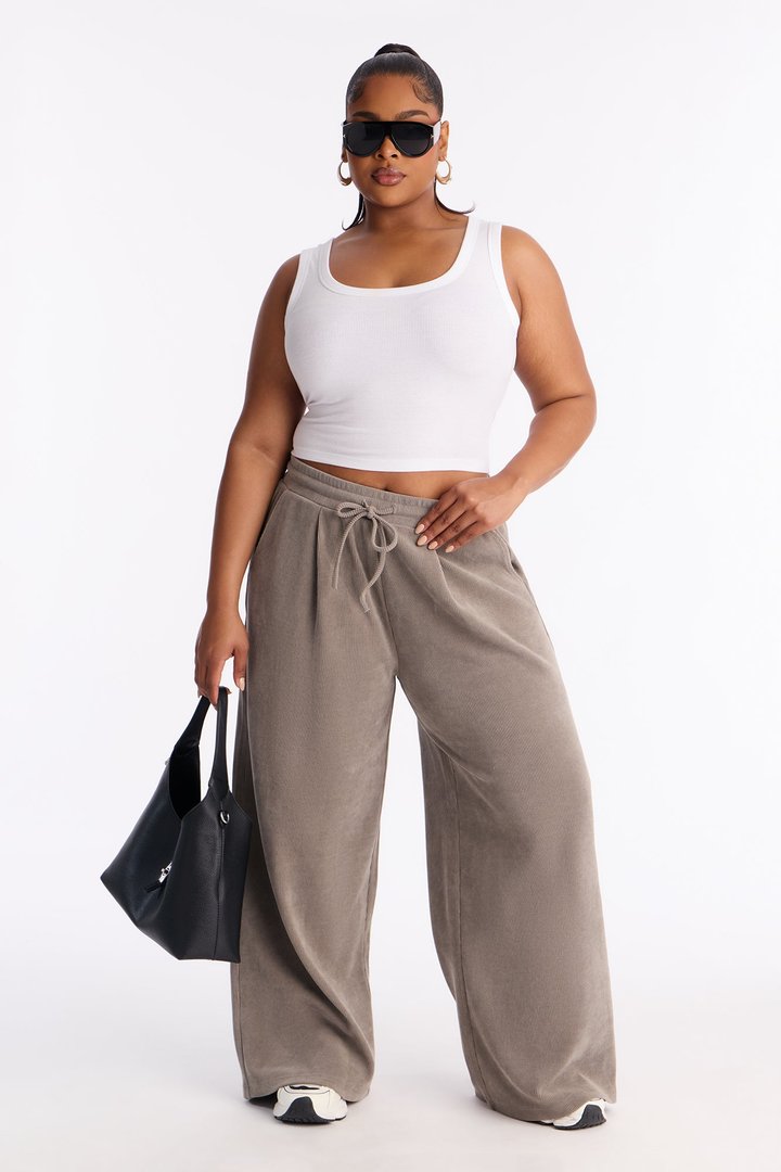 Olivia Extreme Wide Leg Pants - Grey