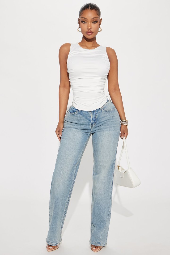 Adore Her High Neck Top - White