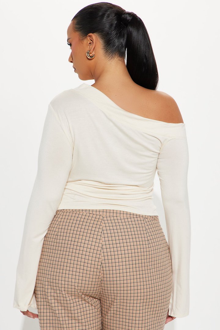 Feelin' Good Off Shoulder Top - Cream