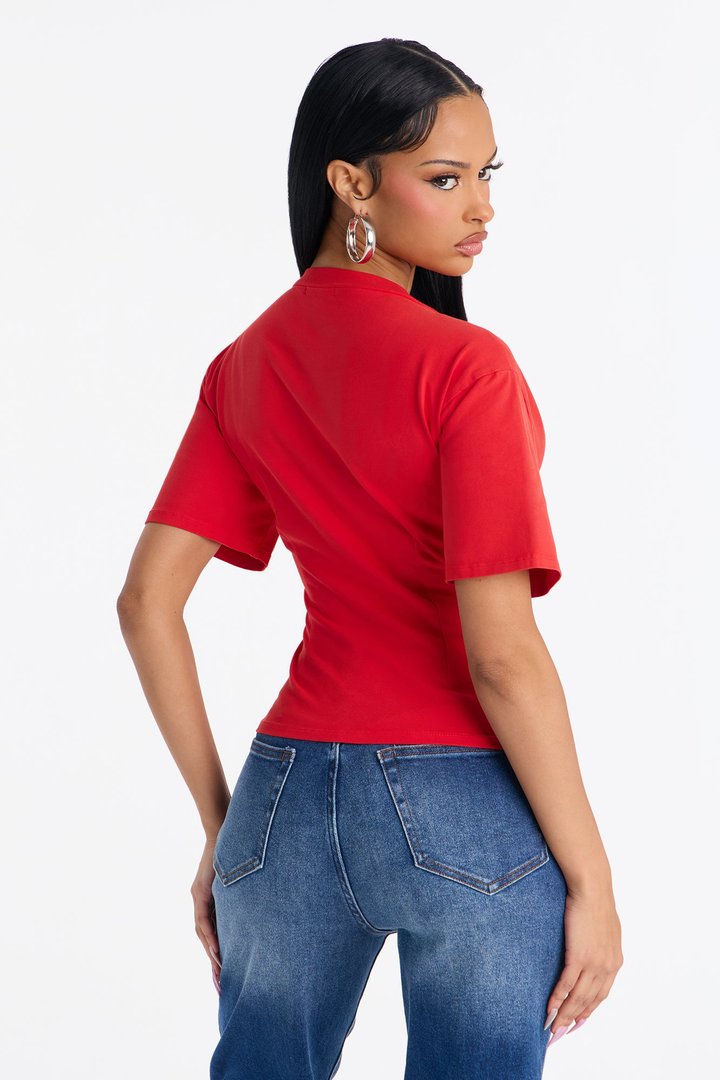 That's Hot Waist Fitted TShirt - Red