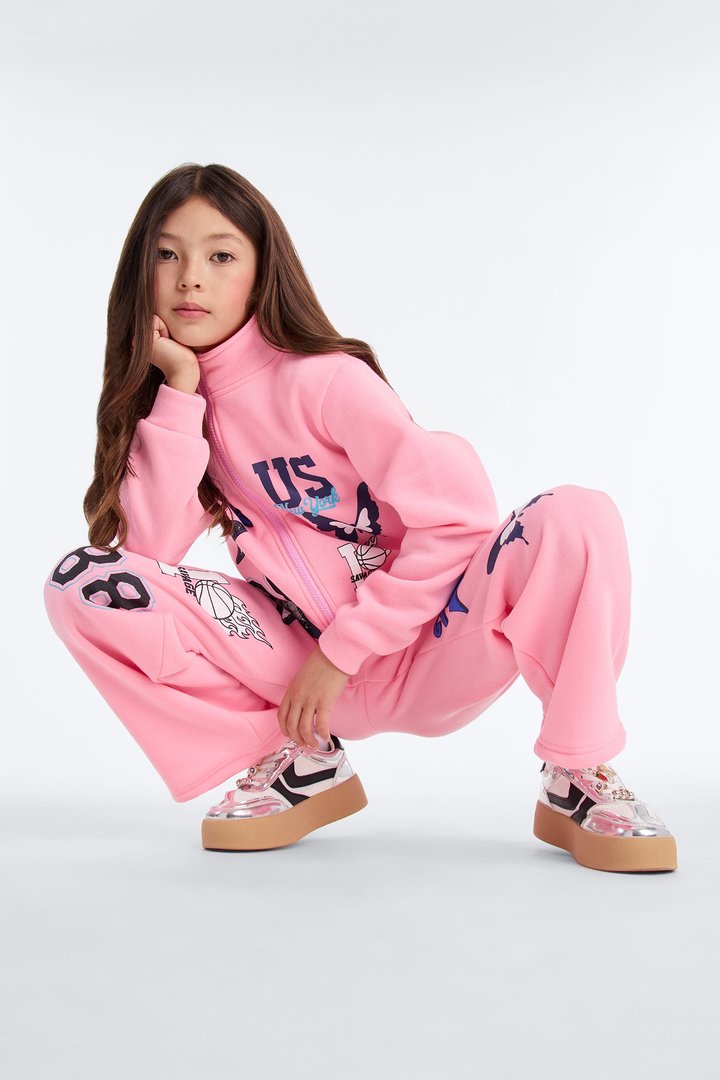 Mini All Star 88 Pant Set - Pink