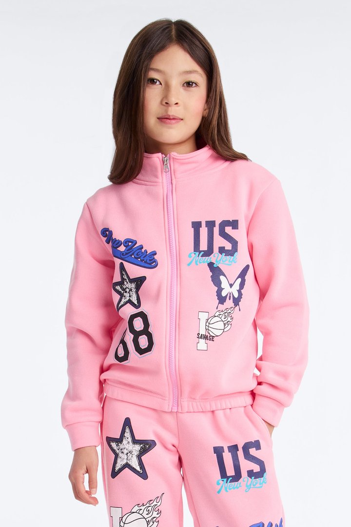 Mini All Star 88 Pant Set - Pink