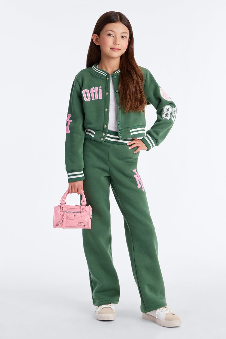 Mini She's Official Pant Set - Green