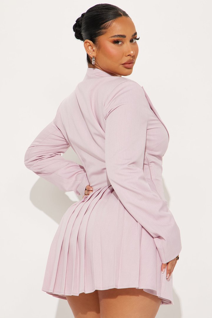 Delani Mini Blazer Dress - Pink