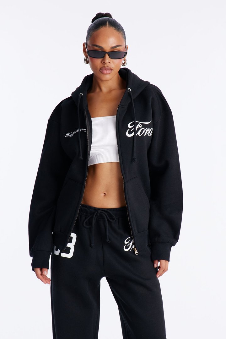 Ford Motor Company Zip Up Jacket - Black