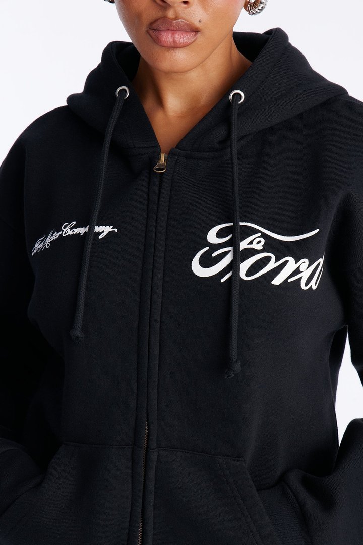 Ford Motor Company Zip Up Jacket - Black
