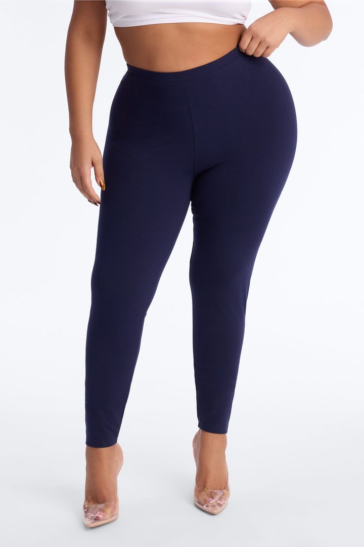 Quinn Mid Rise Every Day Cotton Legging 29″ - Navy