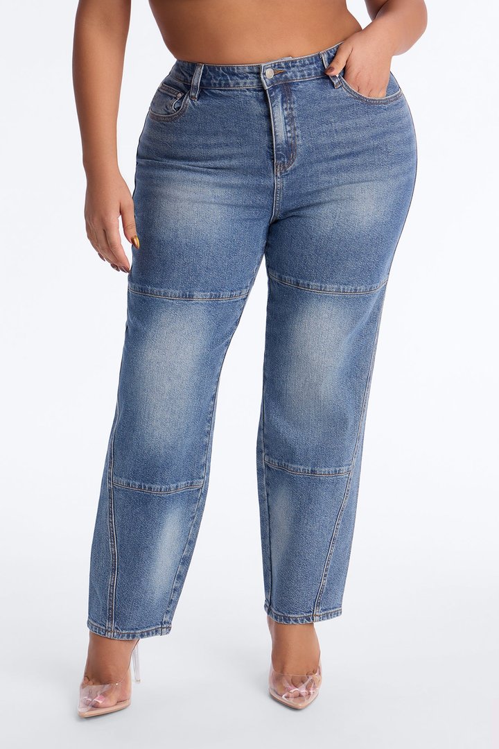 Home Is My Mom Stretch Jeans - Medium Wash
