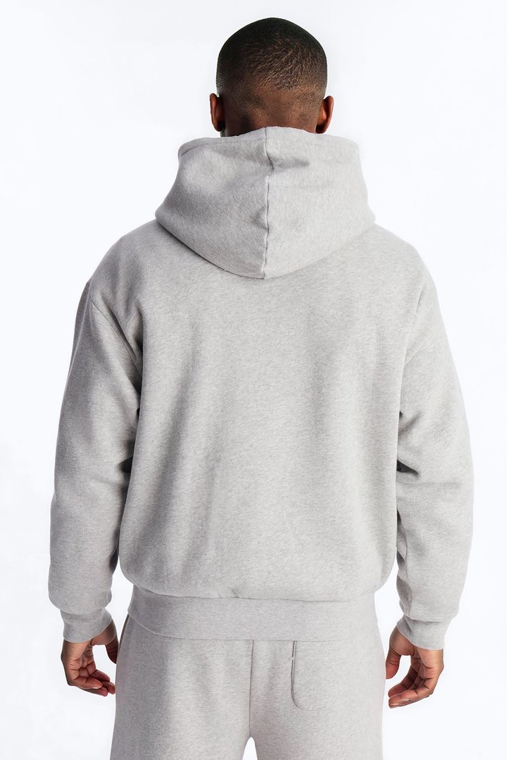 Mellow Patch Hoodie - Heather Grey