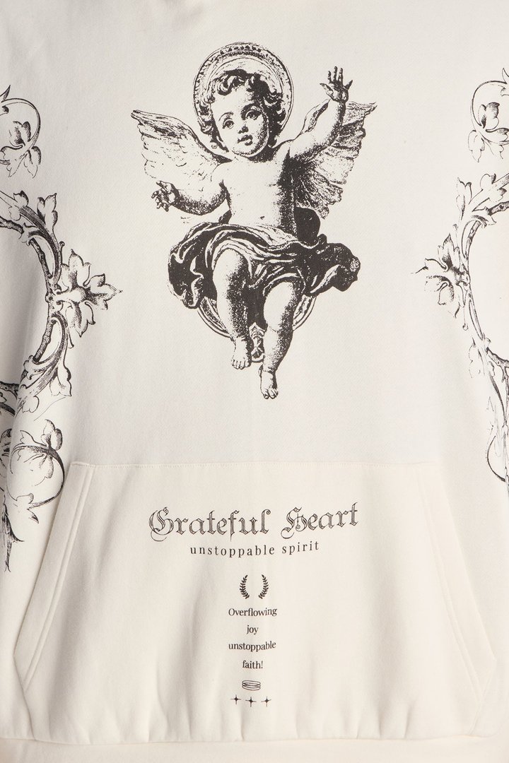 Grateful Heart Hoodie - Cream