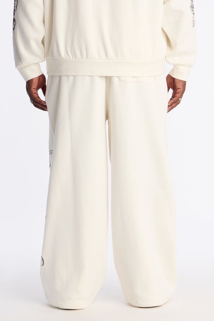 Grateful Heart Sweatpants - Cream