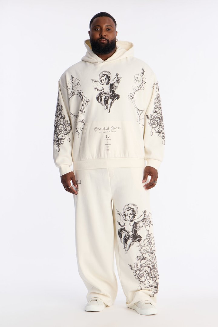 Grateful Heart Sweatpants - Cream