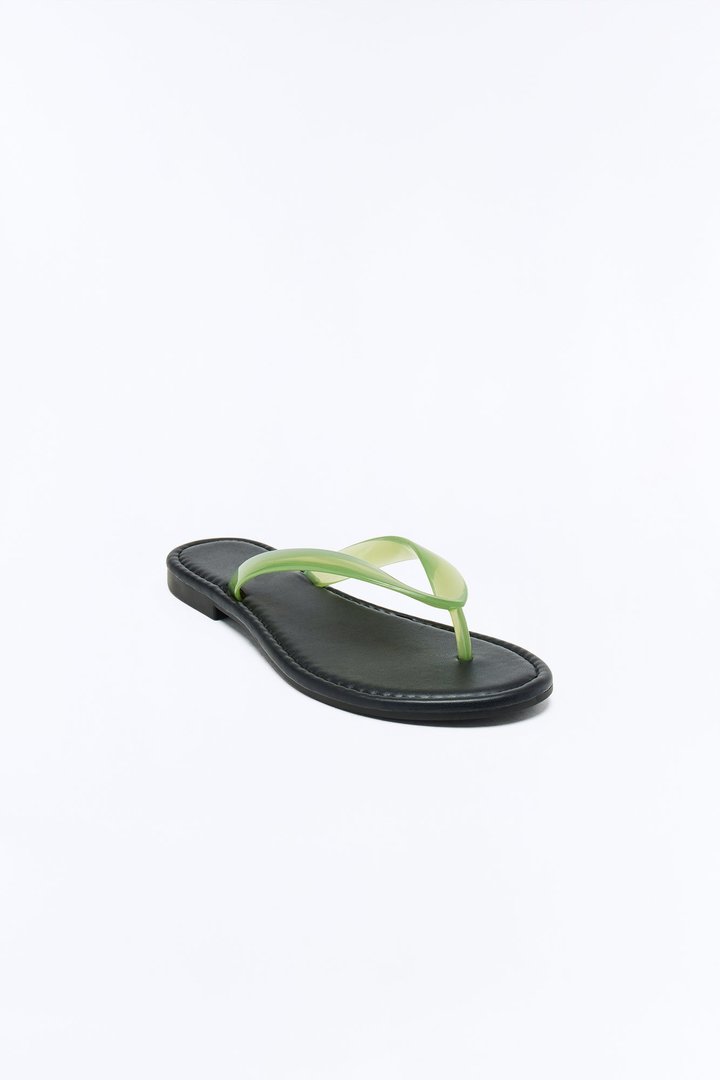 Kyliee Jelly Flip Flops - Sage