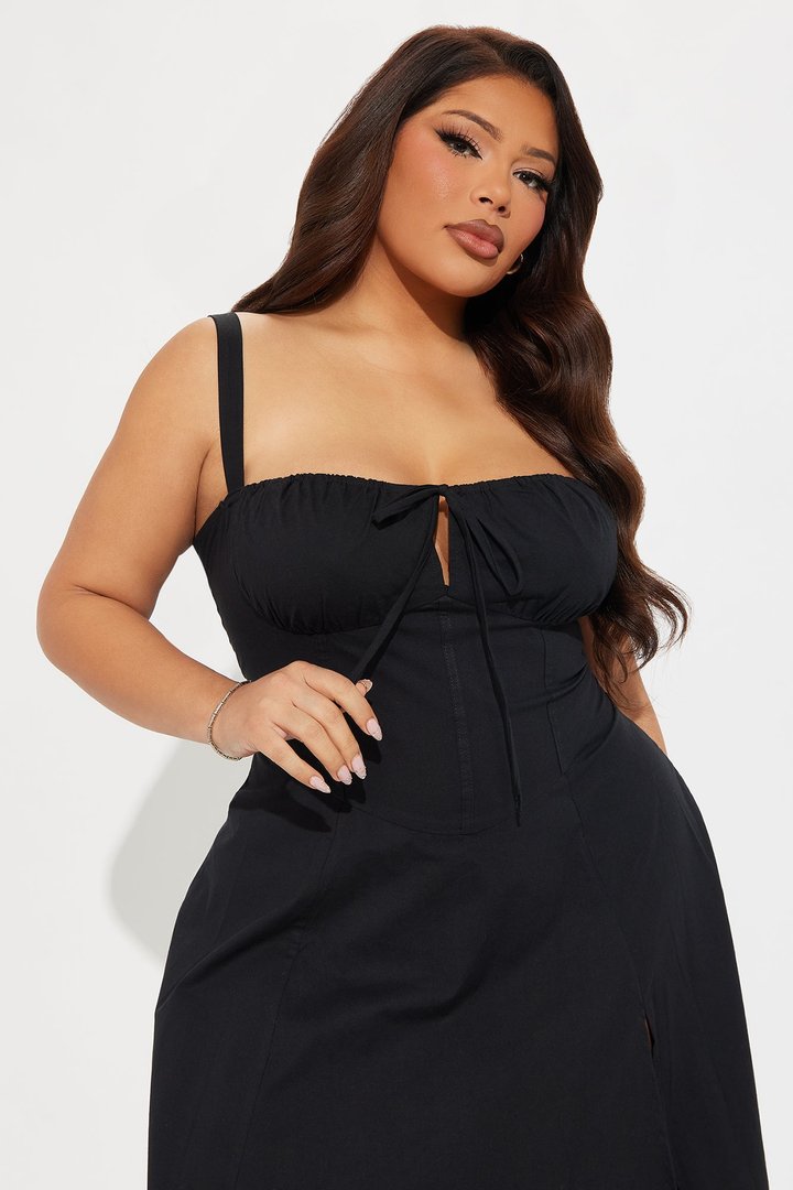 Juniper Midi Dress - Black