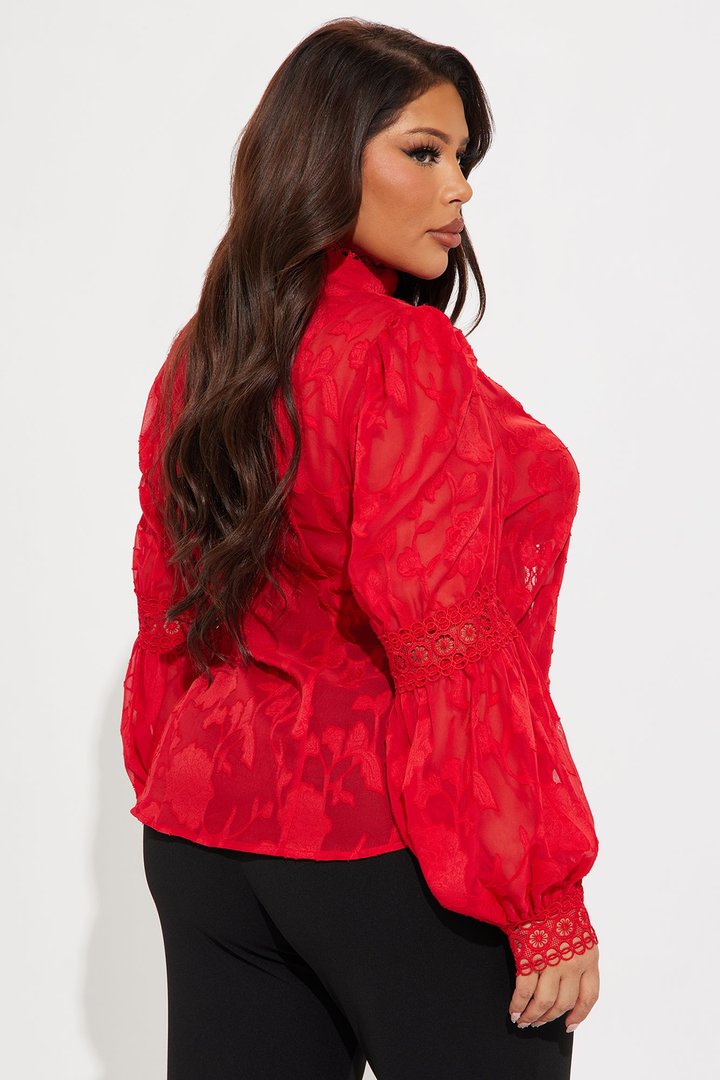 Staying Loyal Blouse - Red
