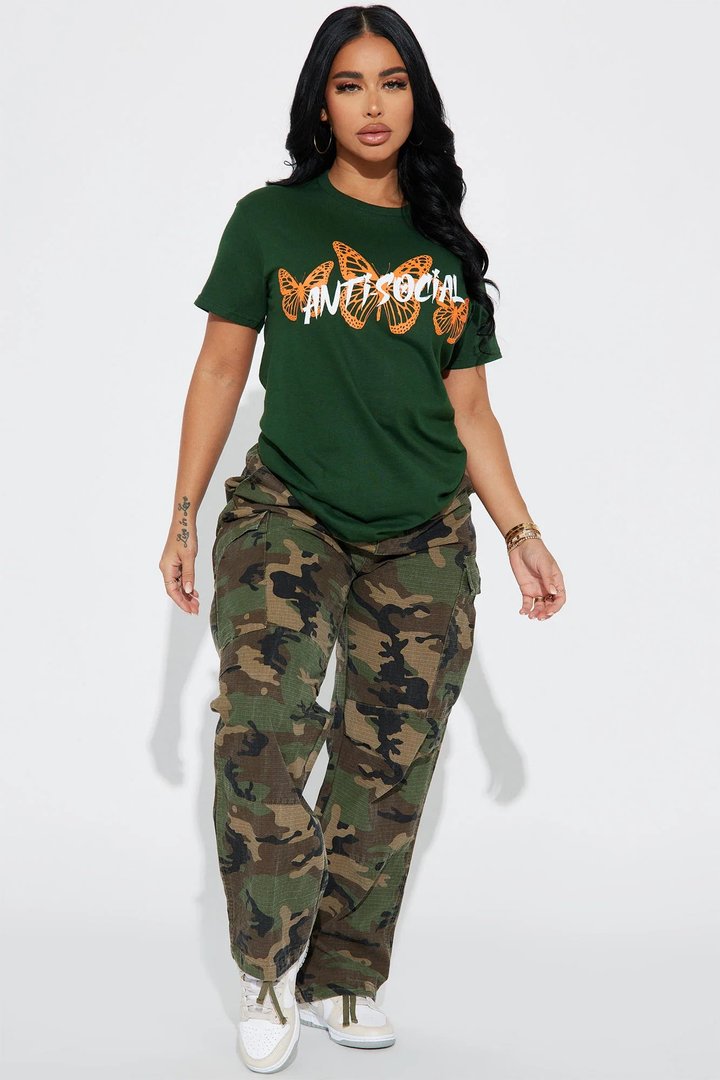 Anti Social Energy Graphic Tee - Hunter