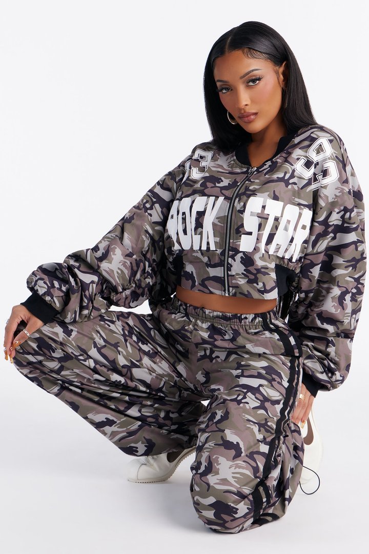 Rockstar 93 Camo Pant Set - Olive/combo