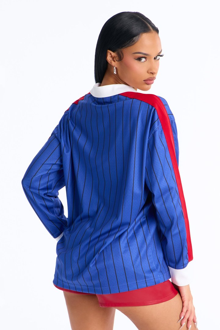 NBA Detroit Pistons Long Sleeve Top - Royal