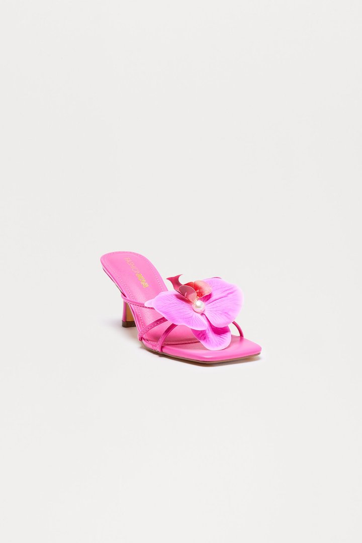 Island Sun Orchid Mules - Fuchsia