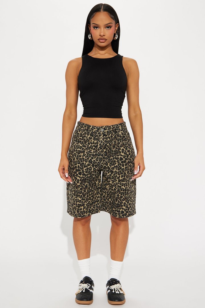 Amberly Double Lined Jersey Tank - Black
