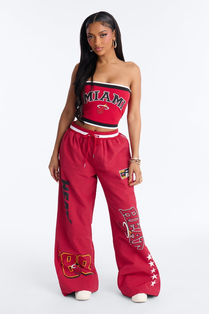 NBA Miami Heat Patchwork Tube Top - Red