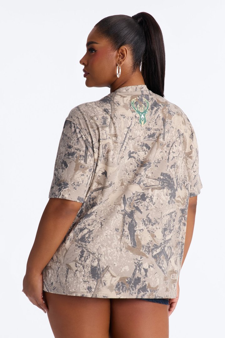 NBA Milwaukee Bucks Camo Tee - Camouflage