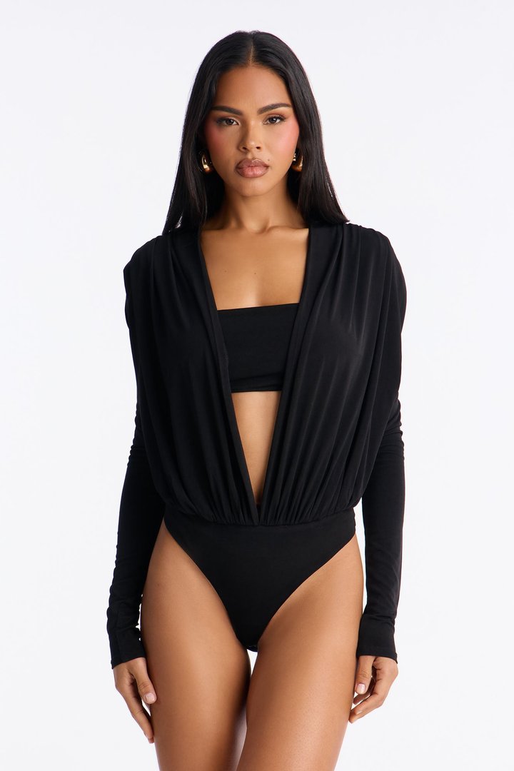 Sexy Baby Long Sleeve Jersey Bodysuit - Black