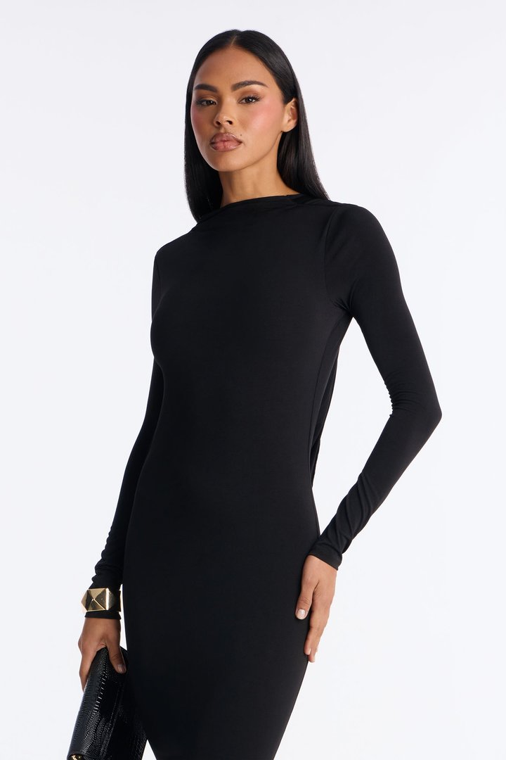 Pure Intent Jersey Gown - Black