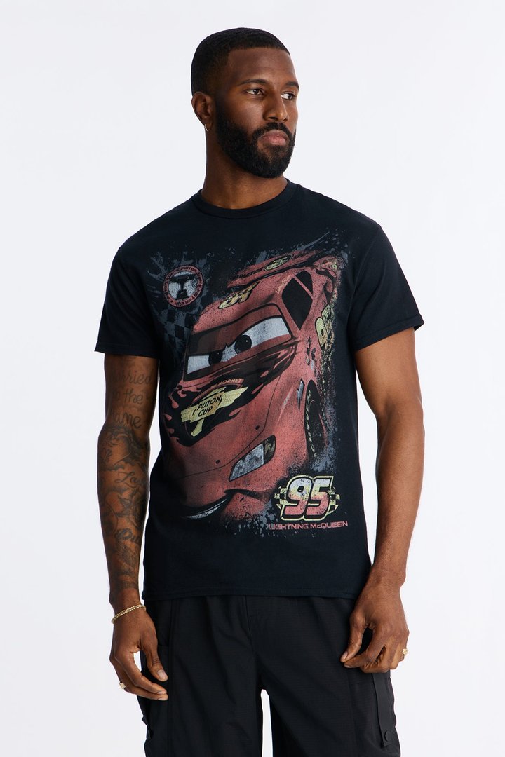 Disney Cars LMQ KACHOW! Short Sleeve Tee - Black