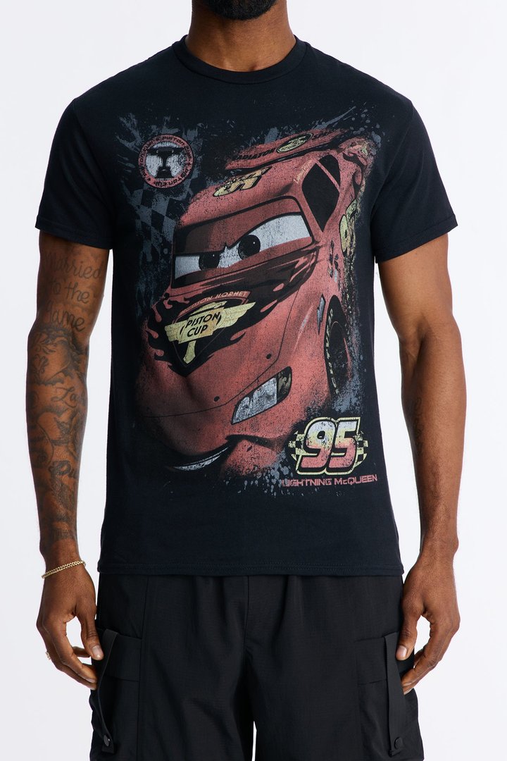 Disney Cars LMQ KACHOW! Short Sleeve Tee - Black