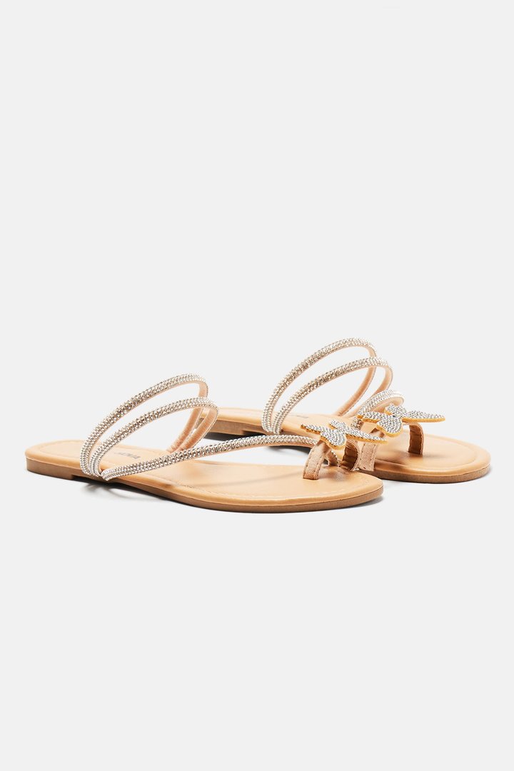 That Girl Energy Flat Sandals - Beige